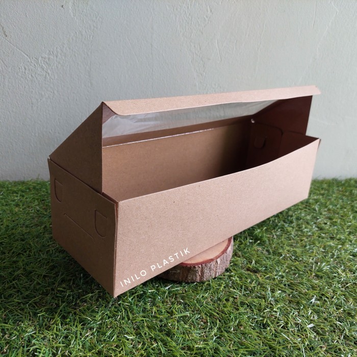 @1Pack Box Kraft WindowBK 10x30x8/ Dus BK Square Full Laminating Dalam