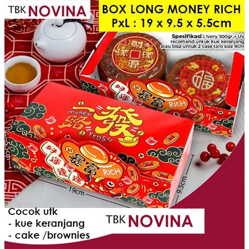 

Imlek KOTAK KUE IMLEK / BOX KUE CAKE CHINESE NEW YEAR - LONG MONEYRICH !NEW