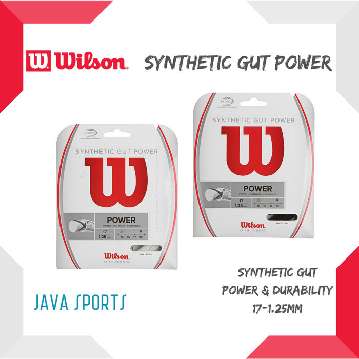 Murah Senar Raket Tenis Wilson Synthetic Gut Power Synthetic Gut Power Non COD