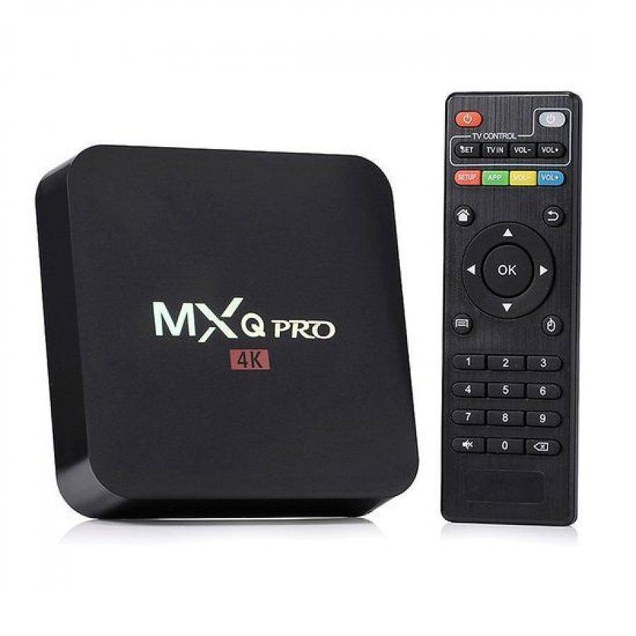 PAKET Antena + Android tv box MXQ pro 4K -5G tv Box Android 10.1os RAM 8GB ROM 128GB STB 4K Smart Tv