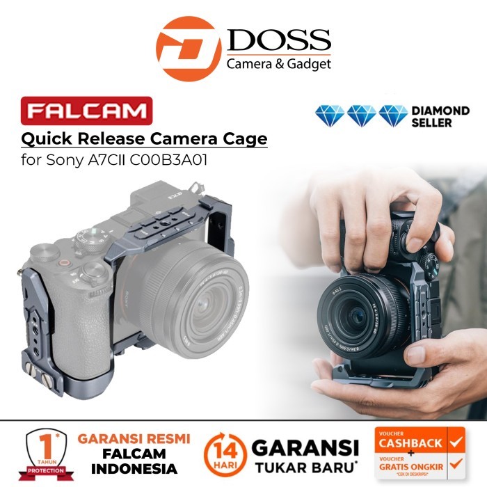 TERLARIS Falcam F22&F38&F50 Quick Release Camera Cage for Sony A7CII C00B3A01