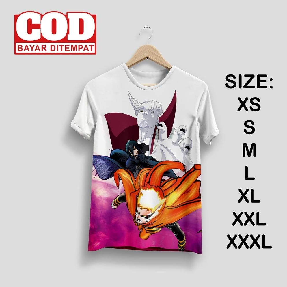 Promo Kaos Distro Kaos Aop Kaos Dewasa Fullprint Naruto