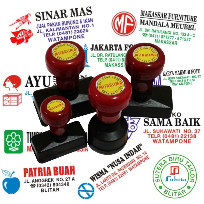 

TERBARU! Stempel otomatis / Stempel warna 3 Warna ukuran standar