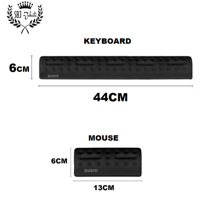 BUBM WRIST PAD MEMORY FOAM KEYBOARD MOUSE WRIST REST PAD BUBM PREMIUM