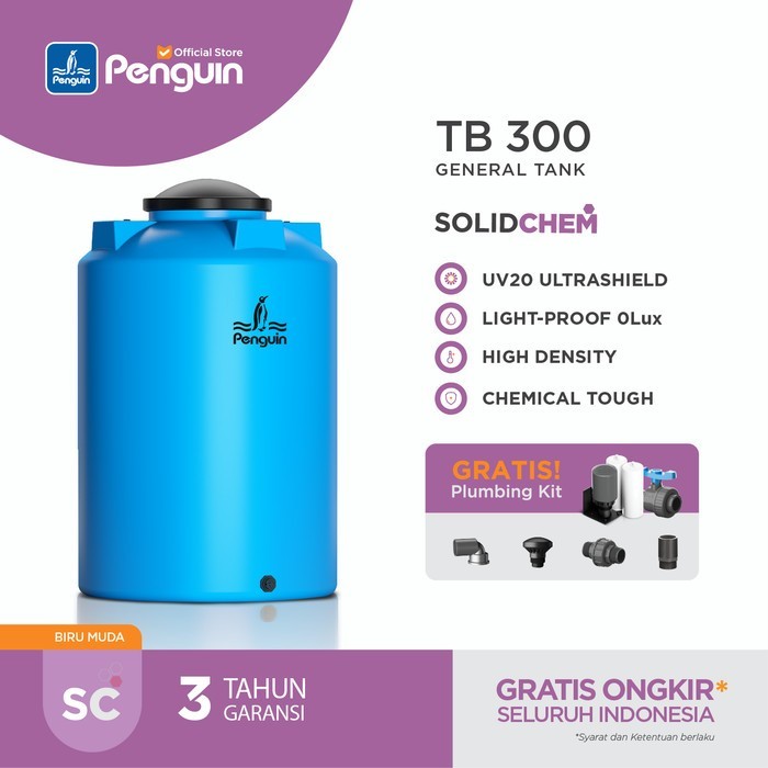 Penguin Tangki | Toren | Tandon Kimia TB 300 3000 liter
