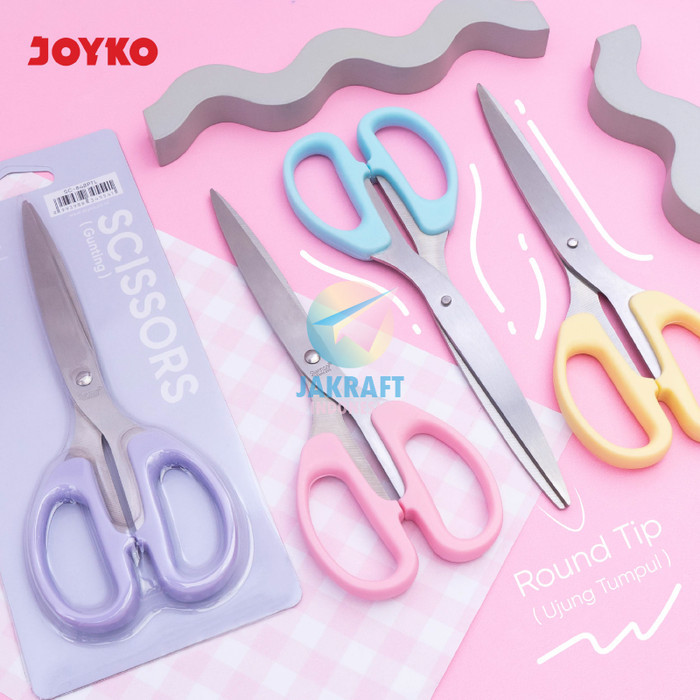 

Gunting Kertas Besar Tajam Warna Pastel 21 Cm Joyko Sc-848Ptl Big Scissors Serbaguna Stainless Steel