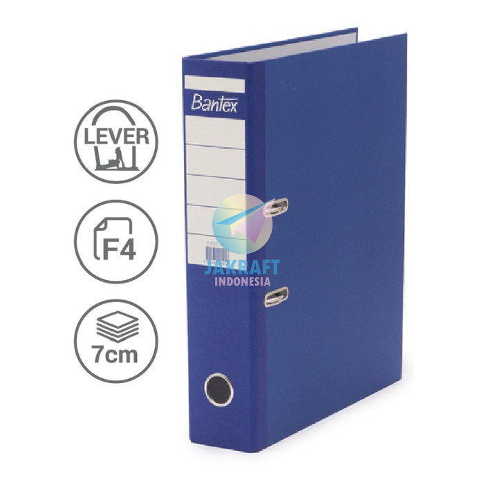 

(1 Pcs) Ordner Bantex Economic 1401 Fc Folio F4 / 1403 A5 Kwitansi Receipt Warna Hitam Black Biru
