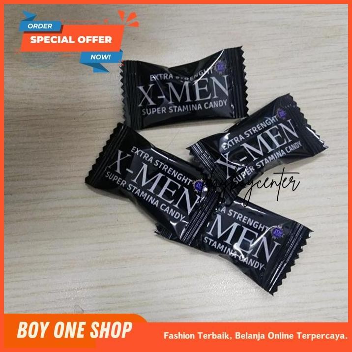 BEBAS ONGKIR X MEN CANDY PERMEN PRIA SUGAR FREE BY PB CENTER ASLI IMPORT 