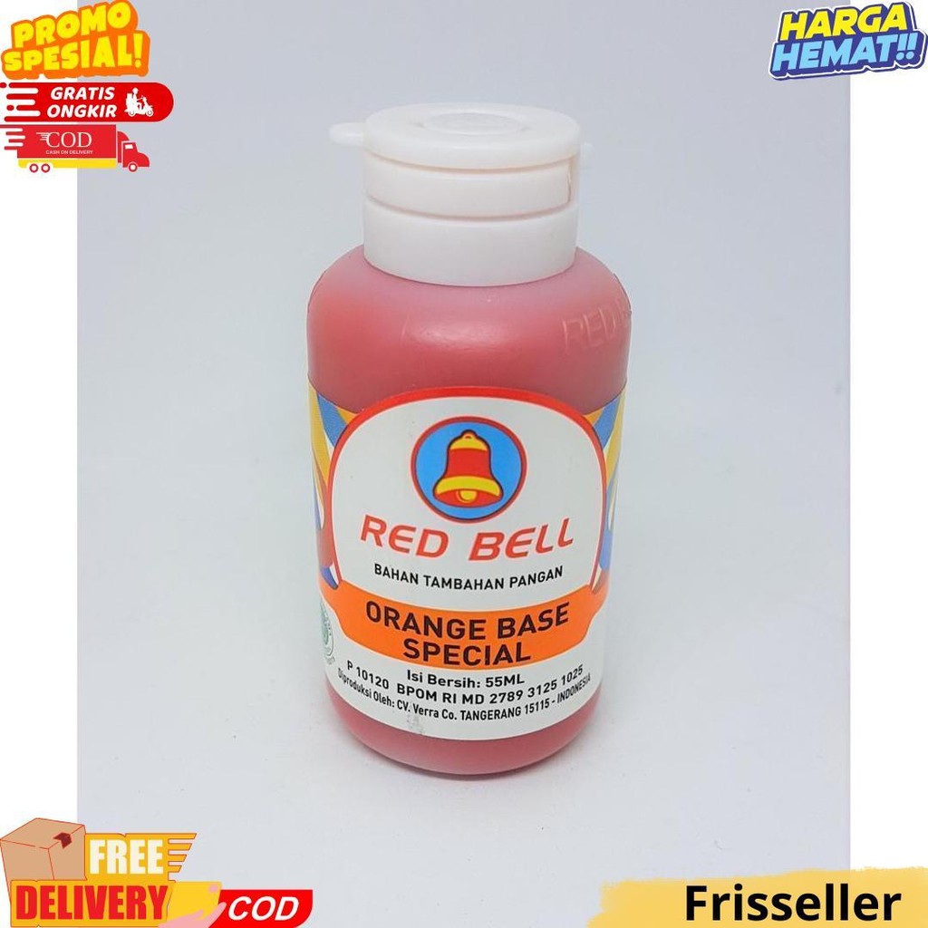 

Perasa Dan Pewarna Red Bell Rasa Orange Base Special 55Ml Bj Termurah