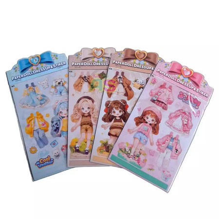

Mainan anak sticker paperdoll bp dress up / STICKER PAPER DOLL / mainan stiker / mainan stiker susun / sticker viral
