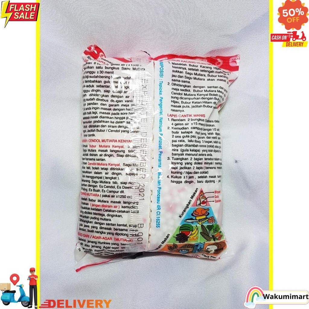 

Sagu Mutiara Cap Kucing 100 Gr - Sagu Mutiara Bj Termurah