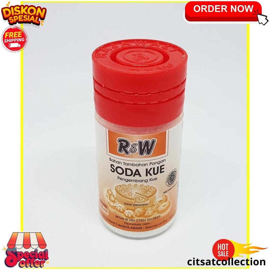

Soda Kue R&W Botol 10 Gr Gratis Ongkir