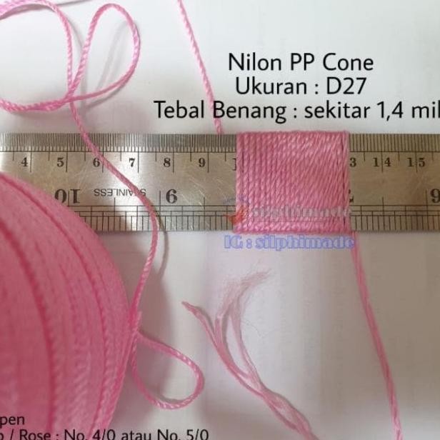 Baru 120 Nilon Pp D27 Cone Benang Rajut Nylon