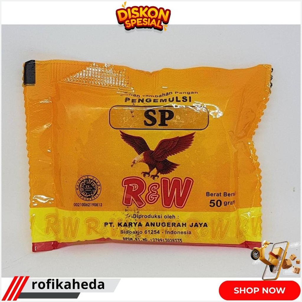 

Emulsifier Kue/Pengemulsi Kue/ Sp 50 Gr R&W Rajawali Gratis Ongkir