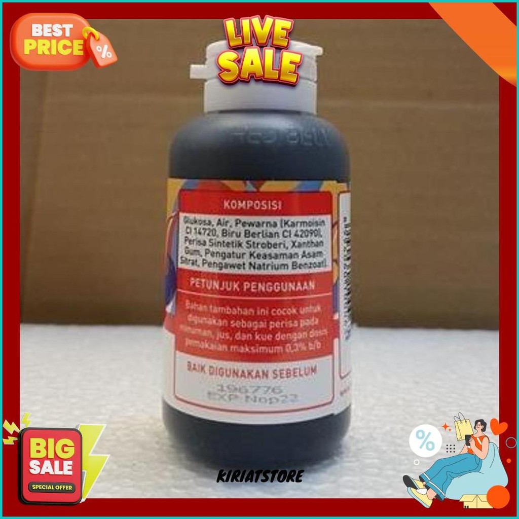 

Pewarna Dan Perisa Red Bell Rasa Strawberry 55Ml Siap Kirim