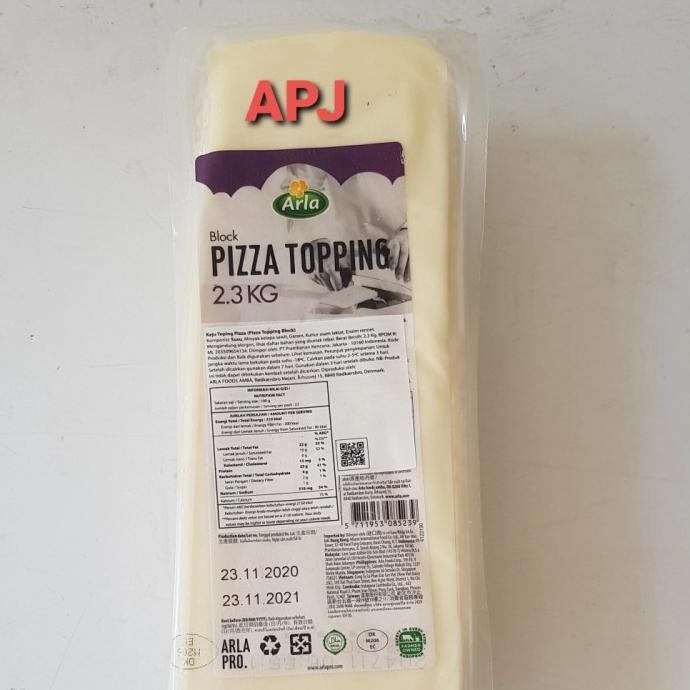 

keju mozzarela arla kemasan 2.3 kg DS