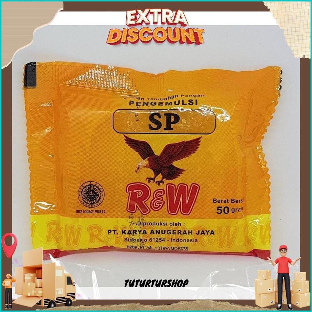 

Emulsifier Kue/Pengemulsi Kue/ Sp 50 Gr R&W Rajawali Terlaris