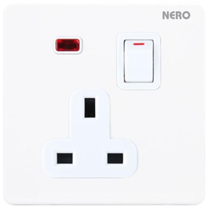 READY NERO STOP KONTAK CASA X2 - 1 GANG SWITCH SOCKET - CASA X21311VD