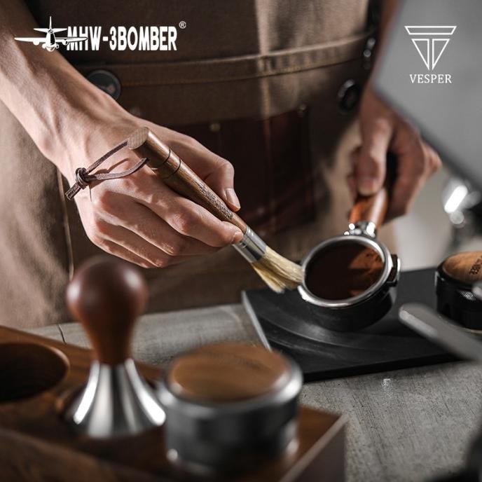 

diskon! vesper mh-3bomber barista wings cylindrical brush walnut