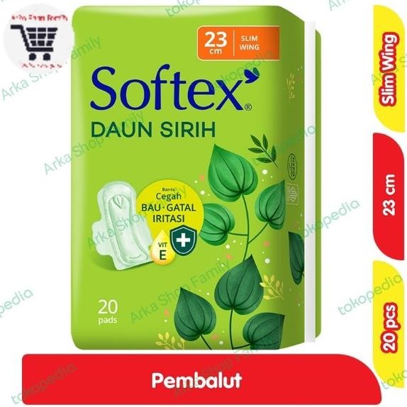 

diskon! softex daun sirih wings 23cm 20s