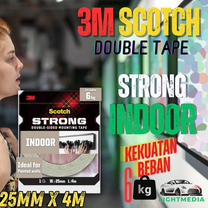 

Sale Double Tape 3M Scotch Strong Indoor 25 Mm X 4 Meter / Double Tape 3M Strong Indoor Terbaik Untuk Dalam Ruangan