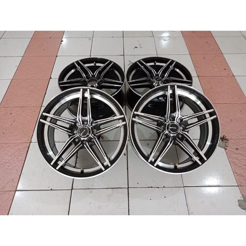 Velg Variasi Mobil Brio Agya Calya Sigra Dll Racing R Ring 16 Pcd 4X100/114, 3