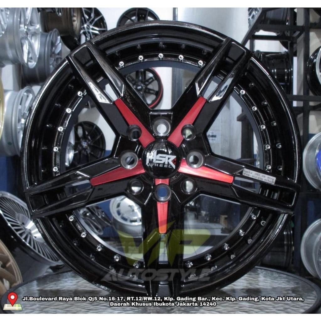 Velg Mobil Murah Keunikai Ring 15 R15 Red Untuk Jazz Agya Ayla Calya Sigra Datsun Go Brio Datsun Go
