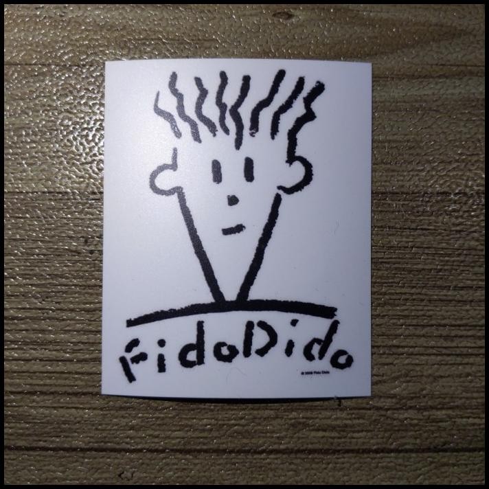 

TERBARU STICKER 90S BRAND FIDO DID0 WHITE BASED STIKER !!