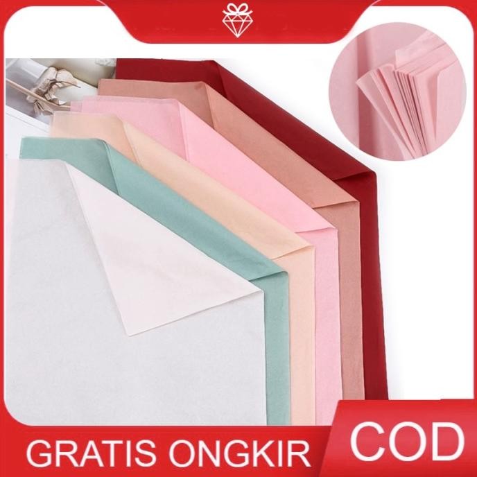 

sale! 40 lembar wrapping kertas tisu tipis- flower wrap - w009