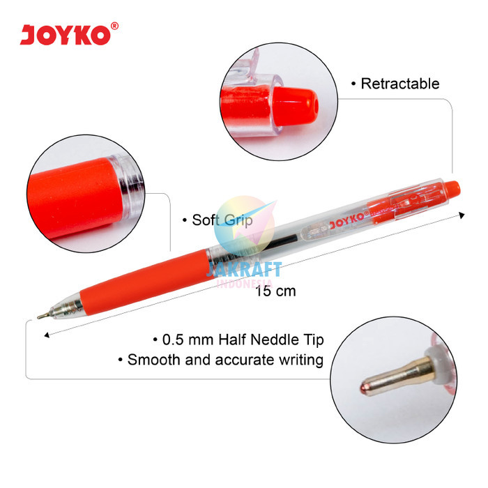 

Pulpen Color Ballpoint Pen Set 8 Warna Joyko Bpc-253 0.7 Mm Anti Macet