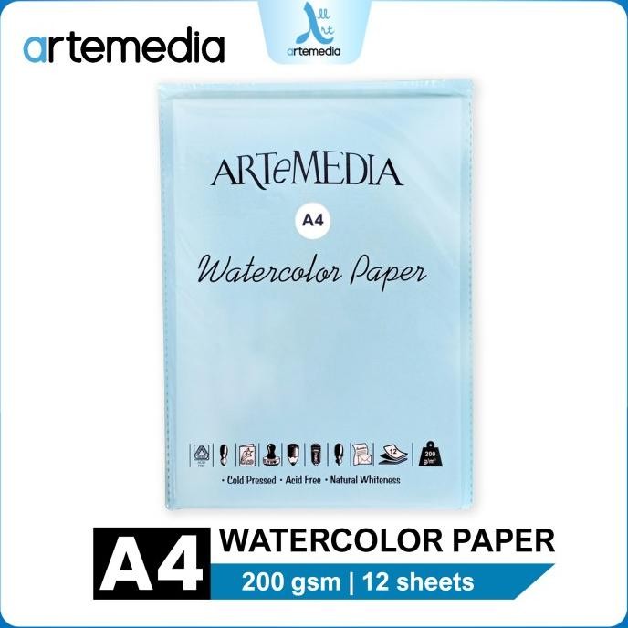 

sale! kertas cat air artemedia a4 watercolor paper sheet