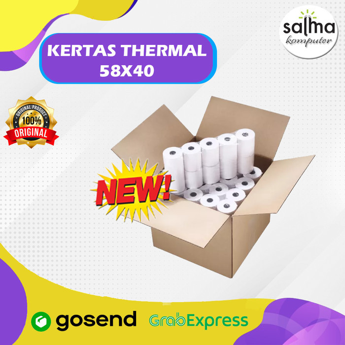 

KERTAS THERMAL PAPER ROLL UKURAN 58X40 DUS