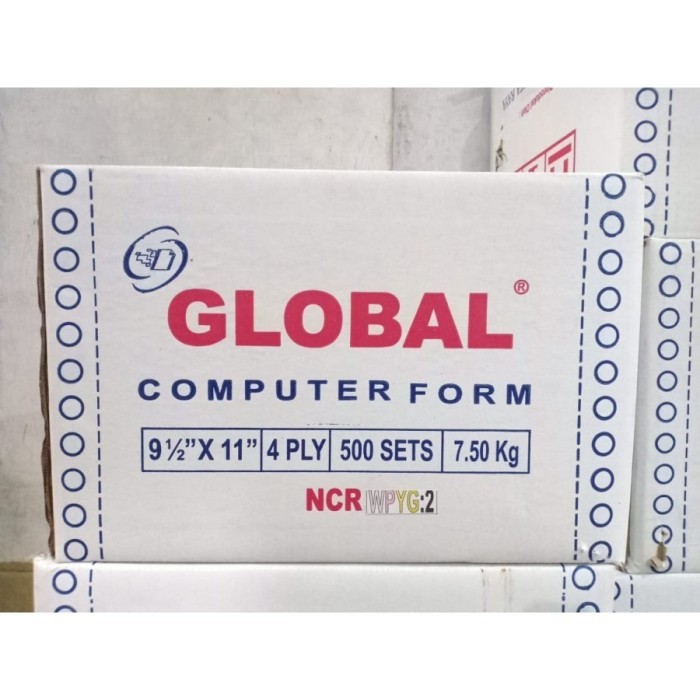 

Kertas komputer Continuous Form Global 9 1/2 x 11 :2 (4 ply)