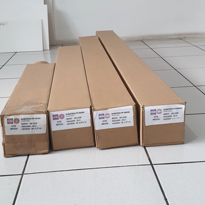 

Albatros Dye Ink/Indoor 180 gsm 50" ( 1,27 m x 30 m ) Double Matte