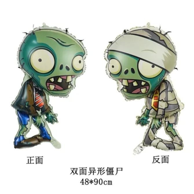 ~@~@~@~@] balon foil karakter plants and zombies zombie birthday balloons