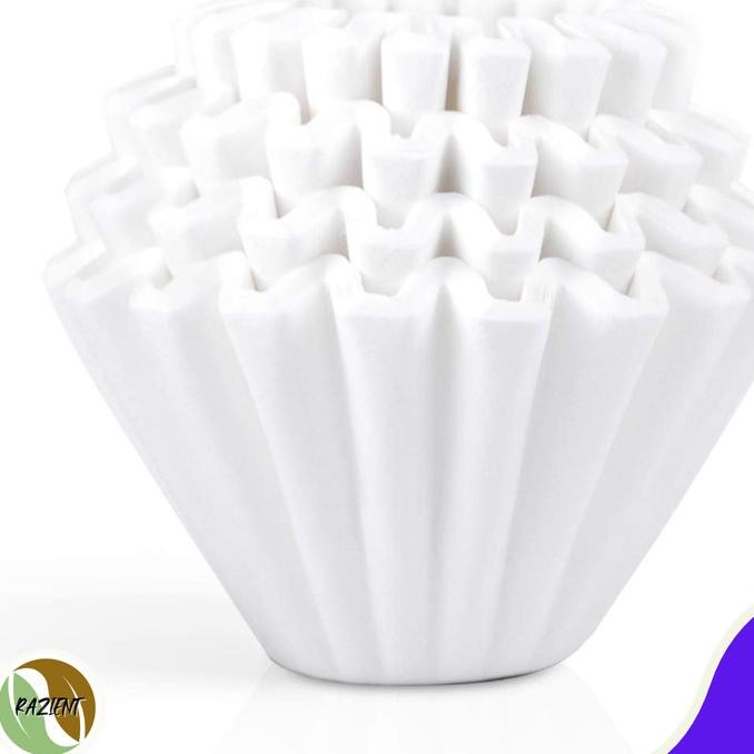 

sale! 100pcs kertas saring kopi wave paper filter 110mm 8-12 cup serving