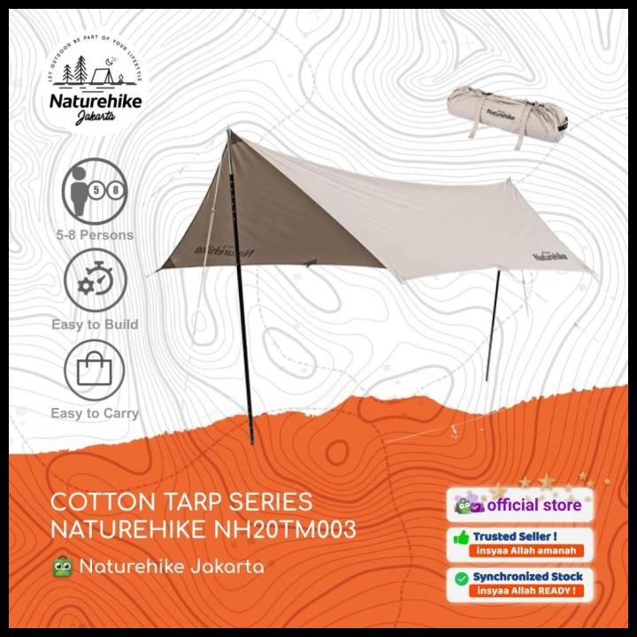 COTTON TARP NATUREHIKE NH20TM003 TENDA CAMPING FLYSHEET GLAMPING