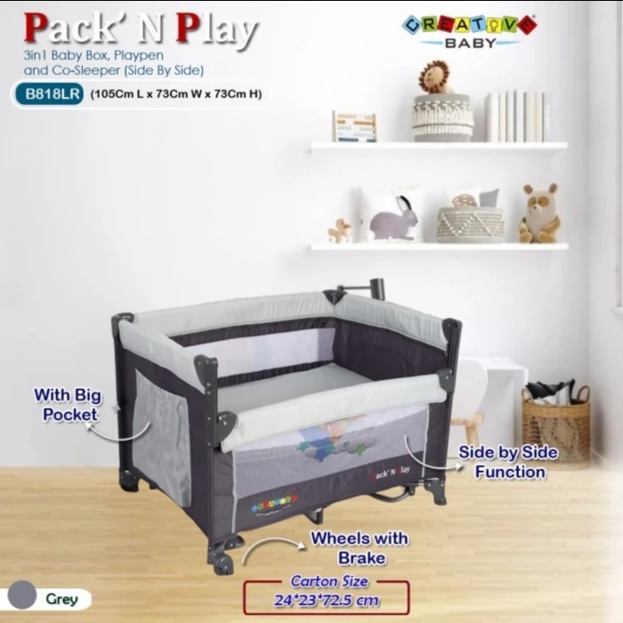 BOX BAYI PLIKO CREATIVE 808- KASUR BAYI PORTABLE BISA BUAT KADO MURAH