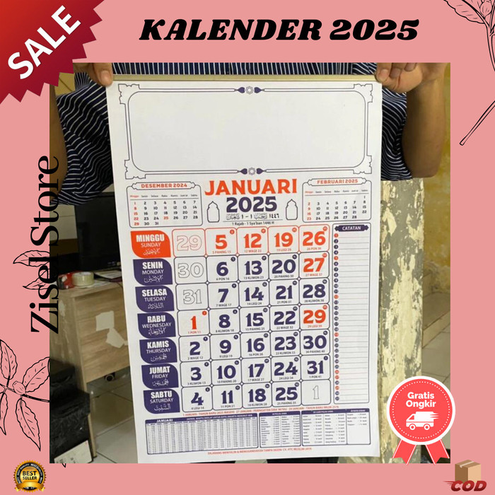 

KALENDER DINDING 2025 KALENDER MASEHI 2025 ISI 12 BULAN JUMBO
