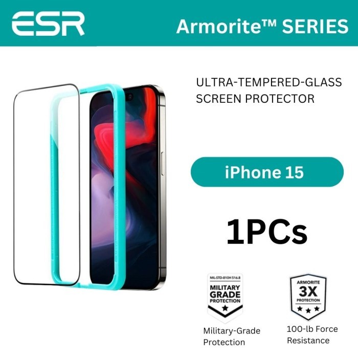 ESR ArmoriteTempered Glass for iphone 15 15 PLUS 15 PRO 15 PROMAX
