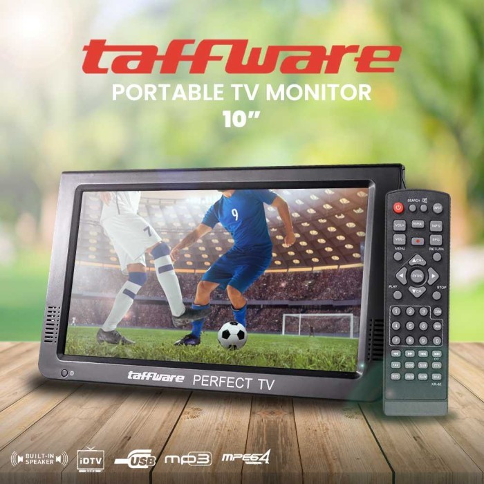 PORTABLE TV D10 MONITOR 10 INCH DVB-T2 + ANALOG HDMI MINI-VGA RCA AUX