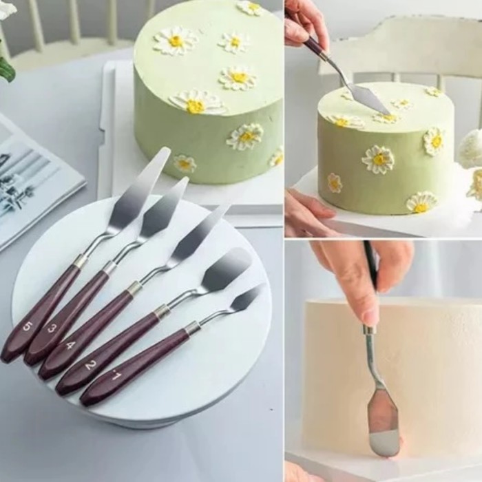 

5 pcs Set Palette Knives for Cake Decoration/Art Painting