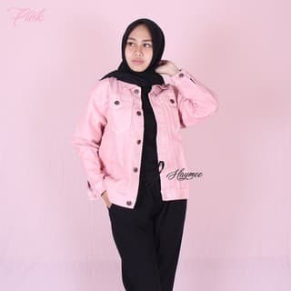 

Murah HaymeeStore Jaket Jeans Denim Wanita Oversize Jumbo fit to XL