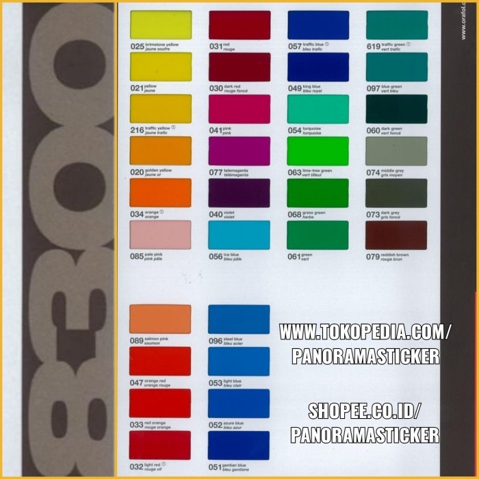 

PROMO! Sticker Oracal 8300 Transparent