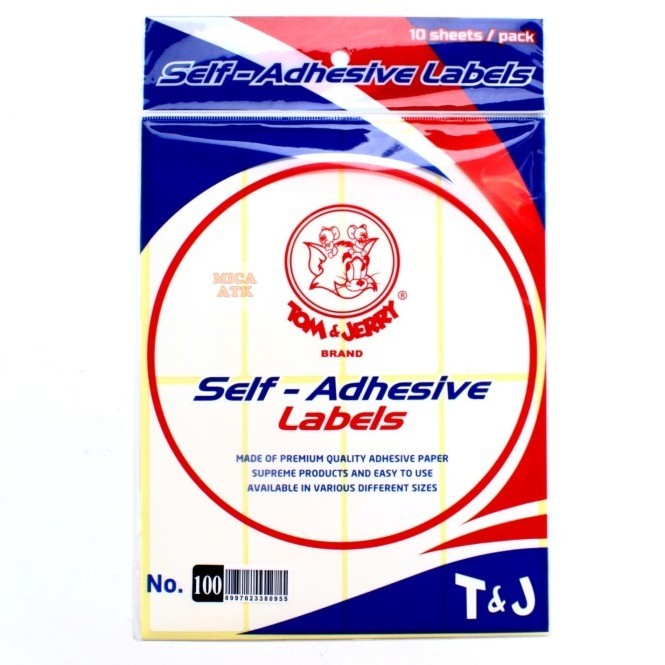 

TERBARU! Label Tom & Jerry / Sticker Tom and Jerry Ukuran Besar - 1 box isi 25 pack