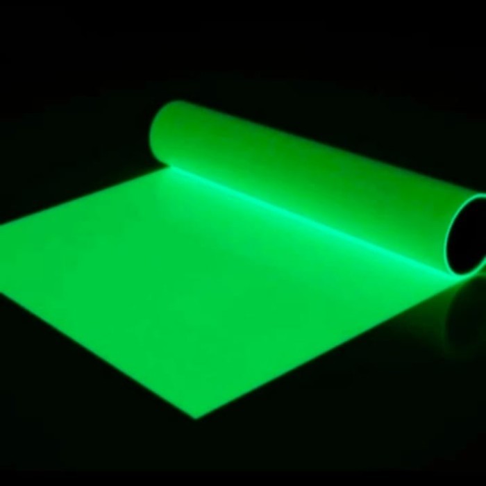 

TERBARU! STICKER / STIKER FOSFOR / GLOW IN THE DARK FOTOLUMINESCENCE 125cm x 1 meter