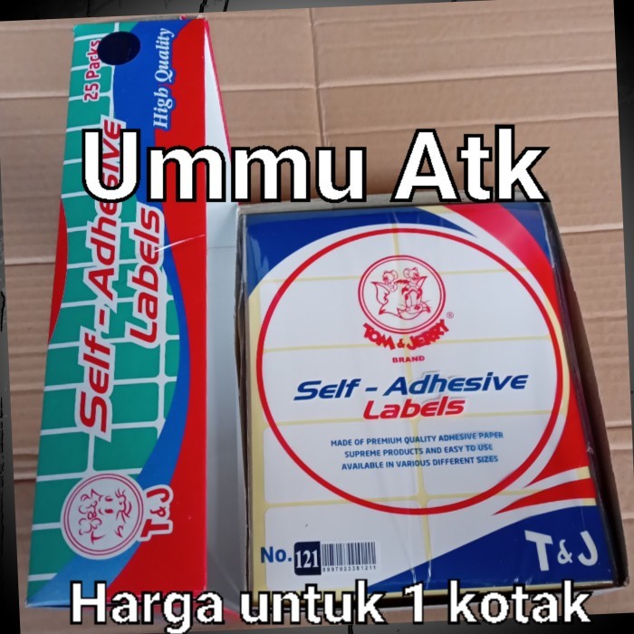 

label tom & jerry no 121 harga untuk 1 kotak isi 25 pack