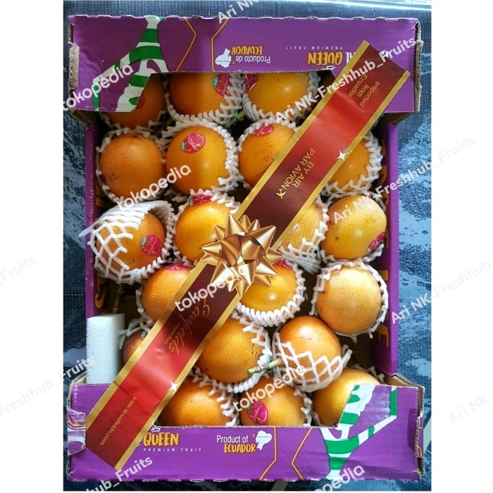 

Markisa Import Ekuador Passion Fruit Fresh Import Equador 1 box