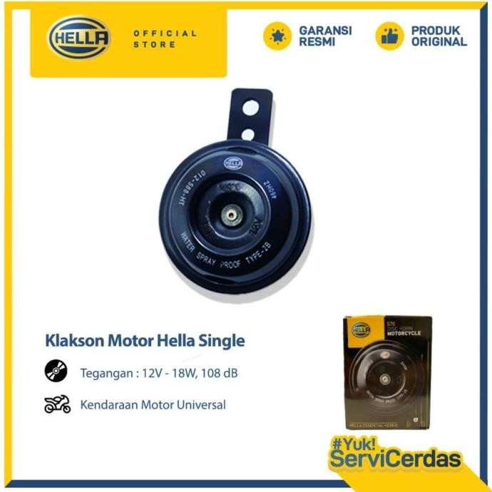 Terbaru KLAKSON DISC HELLA MOTORCYCLE SINGLE HORN 12V 108DB - KLAKSON MOTOR lesmo99 Buru Order