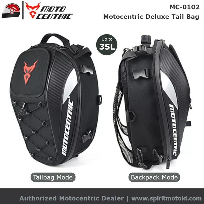 Motocentric Deluxe Tail Bag | Tas Belakang Motor Touring Tailbag